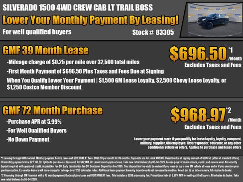 New 2026 Chevrolet Silverado 1500 LT Trail Boss w/ LT Trail Boss Premium Package AWD/4WD image 2