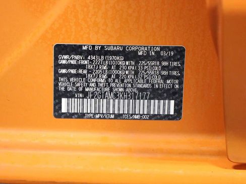 Used 2019 Subaru Crosstrek 2.0i Limited w/ Moonroof Package image 40