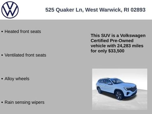 Certified 2024 Volkswagen Atlas SE image 25