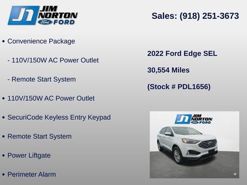 Used 2022 Ford Edge SEL w/ Convenience Package AWD/4WD image 14