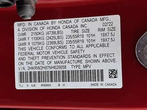 Used 2022 Honda CR-V Touring image 29