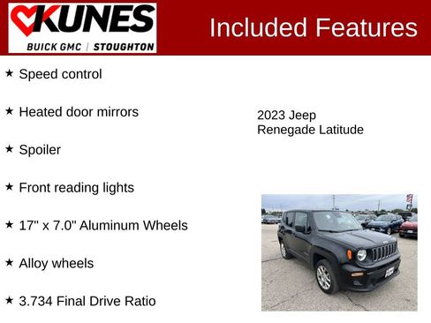 Used 2023 Jeep Renegade Latitude AWD/4WD image 3
