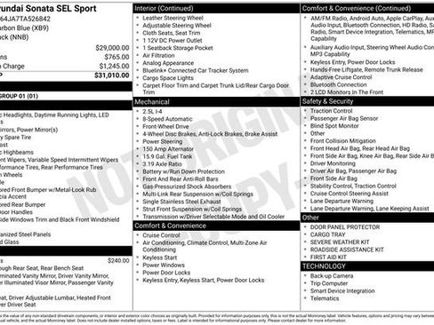 New 2026 Hyundai Sonata SEL image 18