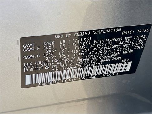 New 2025 Subaru Ascent Touring image 38