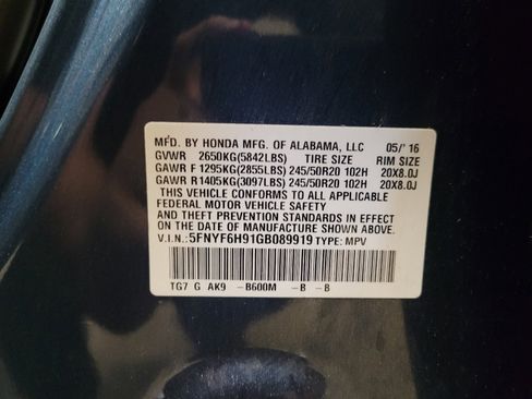 Used 2016 Honda Pilot Touring image 33