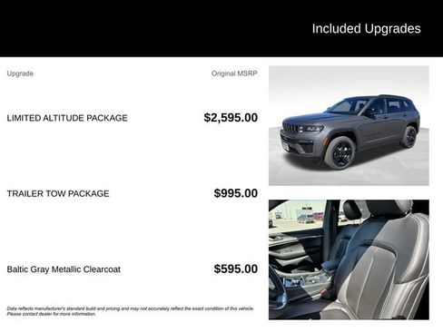 New 2026 Jeep Grand Cherokee Limited w/ Limited Altitude Package AWD/4WD image 5