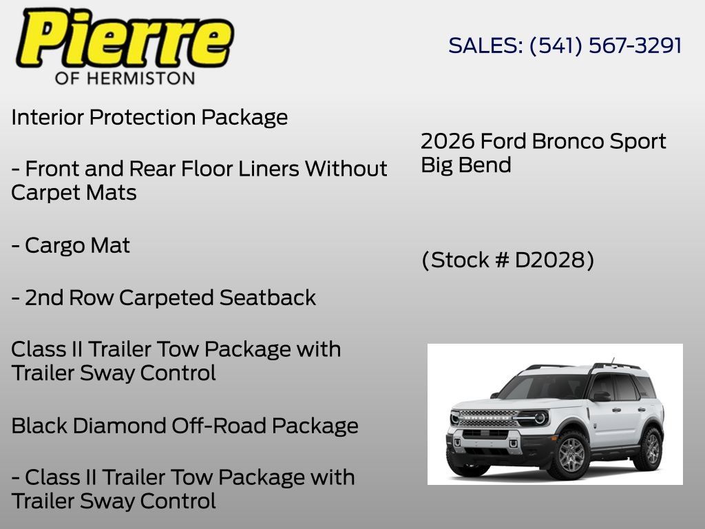 New 2026 Ford Bronco Sport Big Bend AWD/4WD image 6