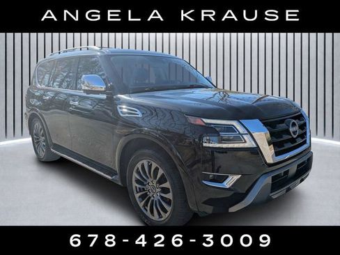 Used 2023 Nissan Armada Platinum w/ Cargo Package RWD image 1