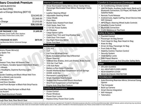 Used 2020 Subaru Crosstrek 2.0i Premium w/ Moonroof Package 1 image 34