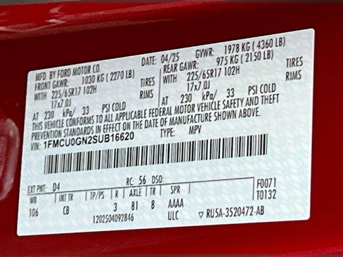 Used 2025 Ford Escape Active FWD image 31