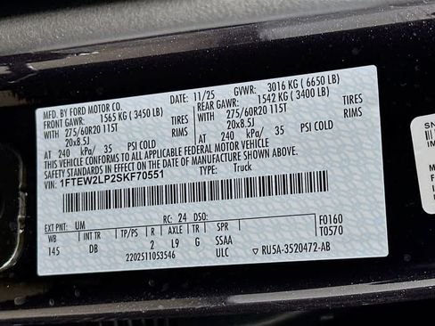 New 2025 Ford F150 STX w/ Equipment Group 200A image 22