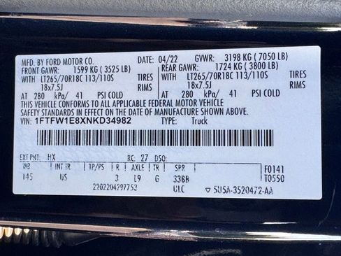 Used 2022 Ford F150 XLT w/ Equipment Group 302A High AWD/4WD image 47