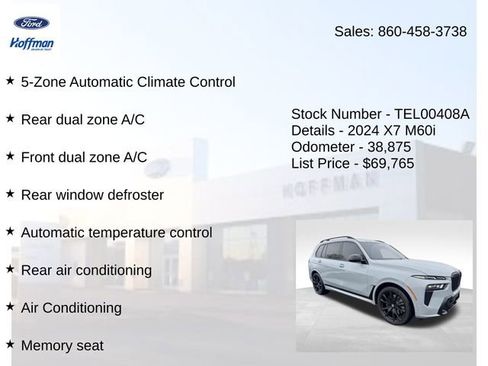 Used 2024 BMW X7 M60i w/ Executive Package AWD/4WD image 20