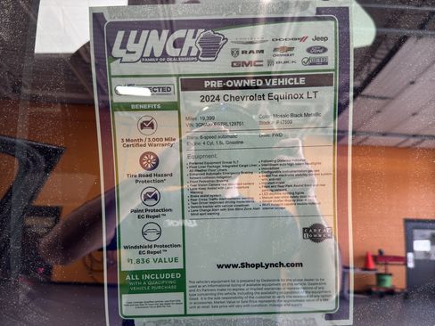 Used 2024 Chevrolet Equinox LT w/ LPO, Floor Liner Package FWD image 36