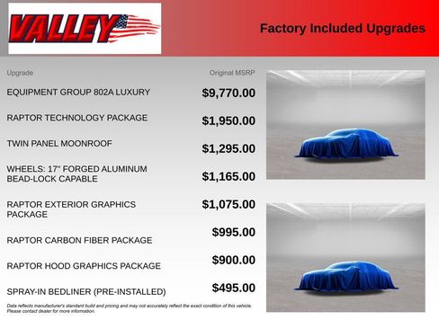 Used 2018 Ford F150 Raptor w/ Equipment Group 802A Luxury AWD/4WD image 6