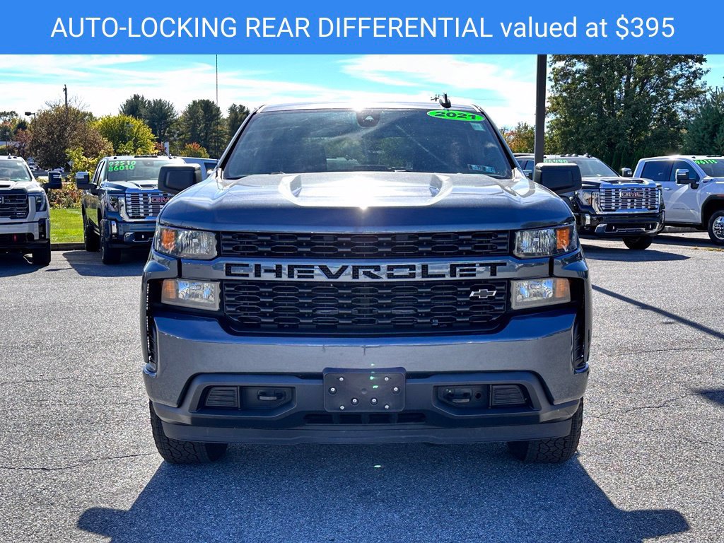 Certified 2021 Chevrolet Silverado 1500 Custom w/ LPO, Dark Essentials Package AWD/4WD image 5