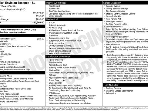 Used 2018 Buick Envision Essence image 37