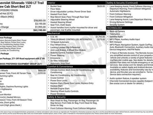 Certified 2024 Chevrolet Silverado 1500 LT Trail Boss AWD/4WD image 11