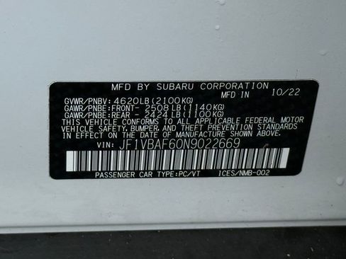 Used 2022 Subaru WRX Premium image 36