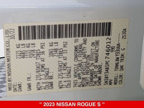 Certified 2023 Nissan Rogue S AWD/4WD image 41