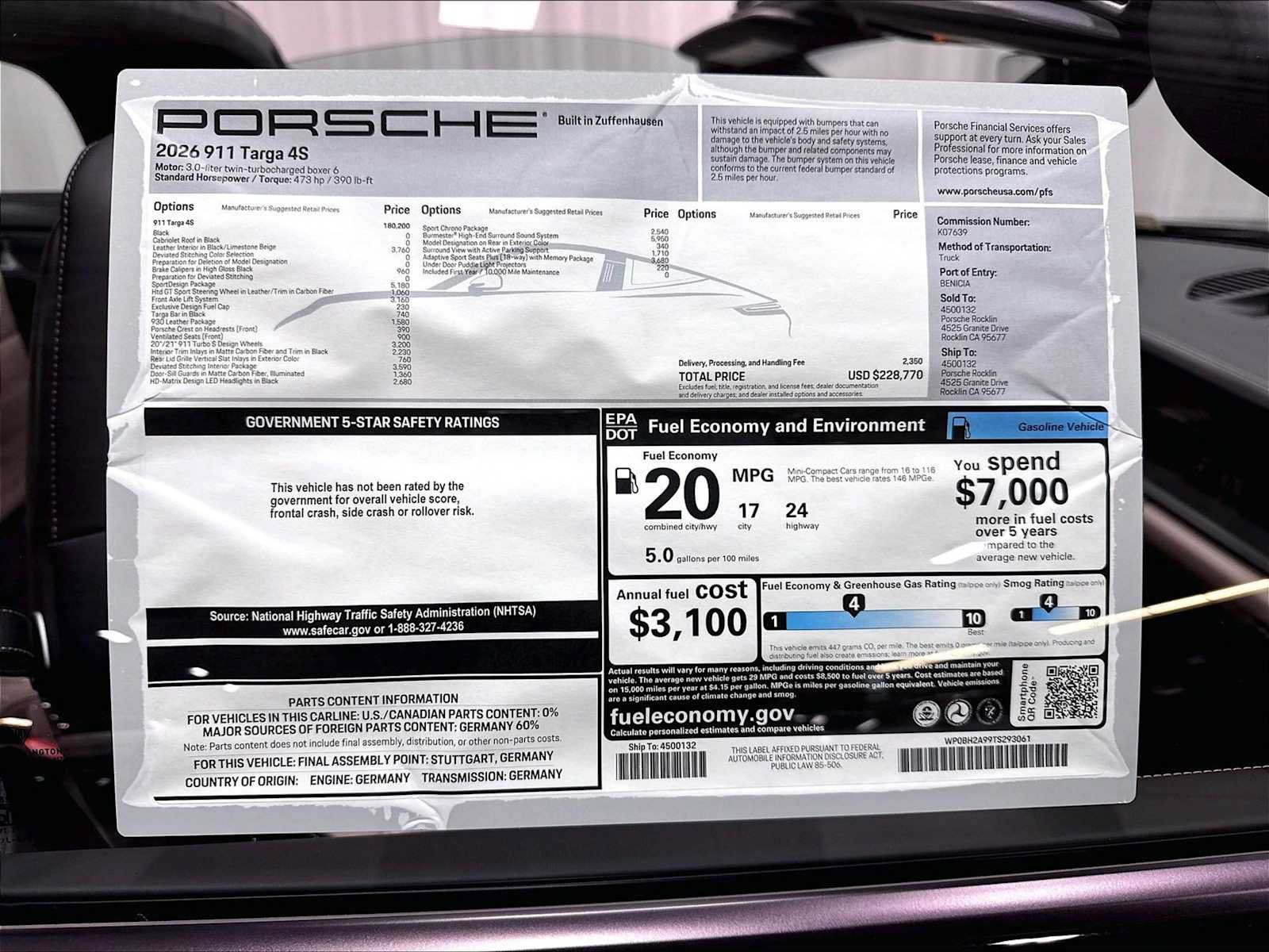 Used 2026 Porsche 911 Targa 4S AWD/4WD image 32