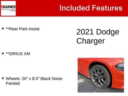 Used 2021 Dodge Charger SXT w/ Blacktop Package RWD image 5