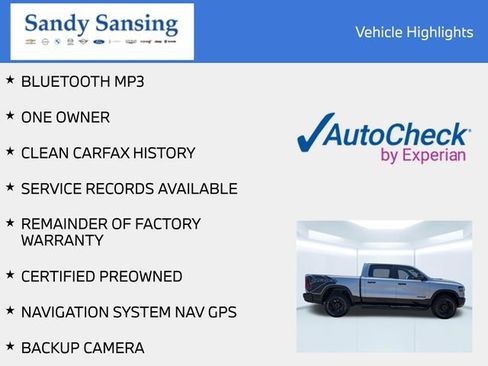 Certified 2025 RAM 1500 Rebel w/ Bed Utility Group AWD/4WD image 6