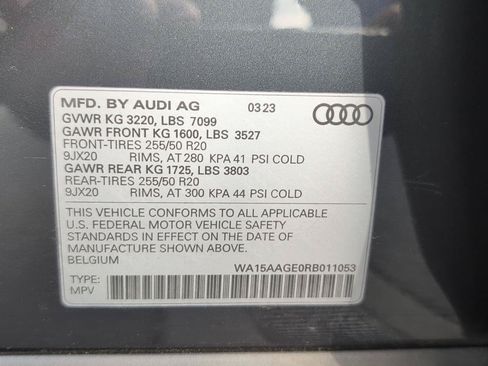 Used 2024 Audi Q8 e-tron Premium Plus w/ Premium Plus Package AWD/4WD image 21