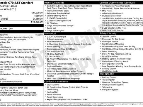 Used 2024 Genesis G70 2.5T image 15