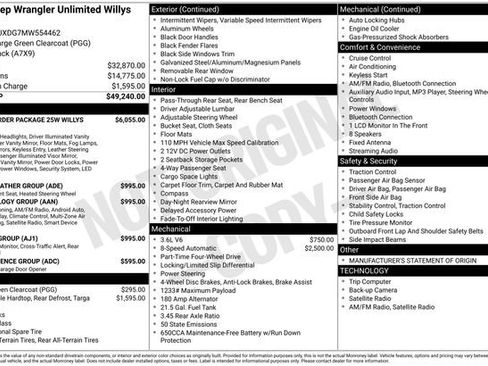 Used 2021 Jeep Wrangler Unlimited Sport image 30