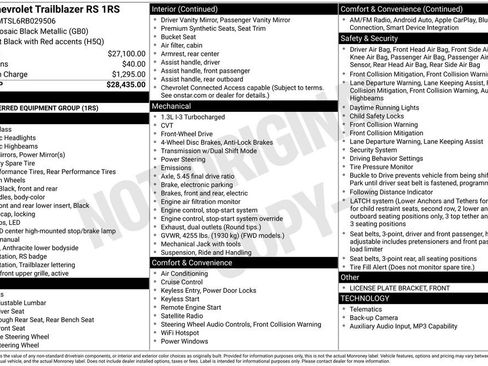 Used 2024 Chevrolet TrailBlazer RS FWD image 2