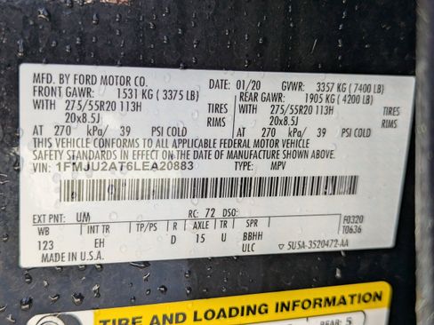 Used 2020 Ford Expedition Limited AWD/4WD image 61