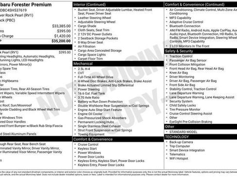 Certified 2025 Subaru Forester Premium image 9