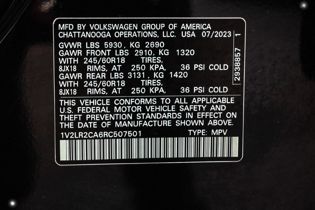 Certified 2024 Volkswagen Atlas SE AWD/4WD image 37