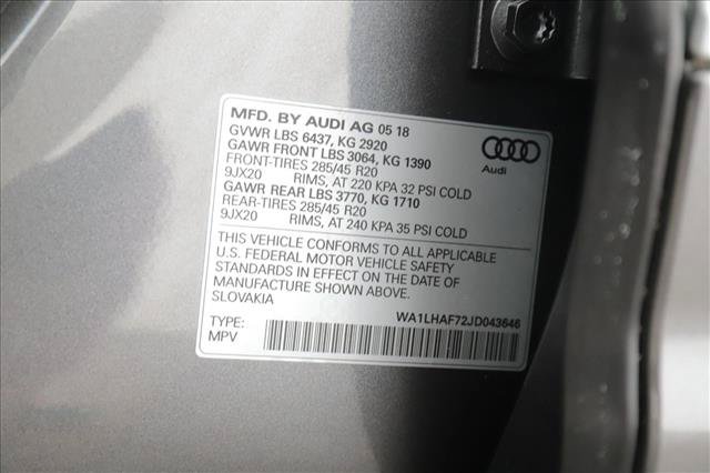 Used 2018 Audi Q7 2.0T Premium Plus w/ Premium Plus Package AWD/4WD image 27