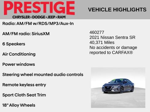 Used 2021 Nissan Sentra SR FWD image 2