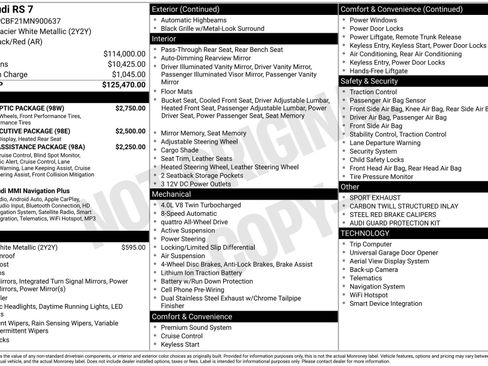 Used 2021 Audi RS 7 Sportback w/ Black Optic Package image 63