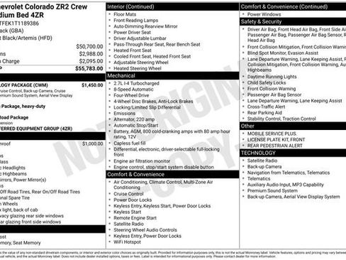 Certified 2026 Chevrolet Colorado ZR2 w/ Technology Package AWD/4WD image 33