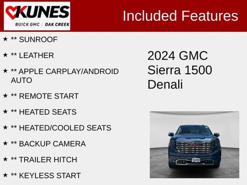Used 2024 GMC Sierra 1500 Denali w/ Denali Reserve Package AWD/4WD image 2