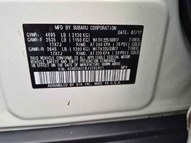 Used 2018 Subaru Outback 2.5i Premium AWD/4WD image 24