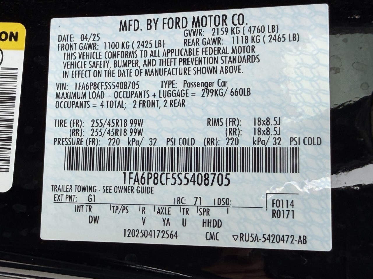 Used 2025 Ford Mustang GT RWD image 27