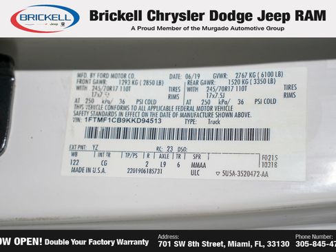 Used 2019 Ford F150 XL w/ Equipment Group 101A Mid RWD image 32