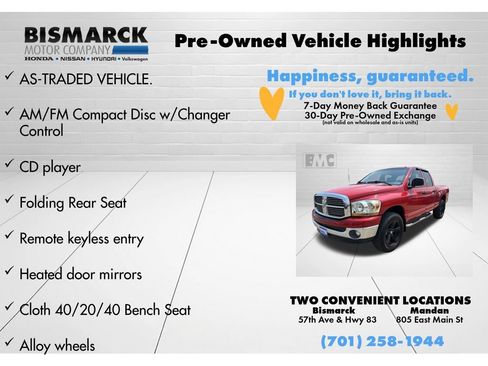 Used 2006 Dodge Ram 1500 Truck SLT w/ Quad Cab Big Horn Value Group AWD/4WD image 5