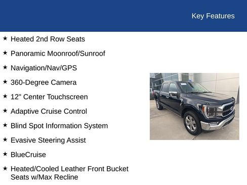 Certified 2022 Ford F150 King Ranch w/ Equipment Group 601A High image 35