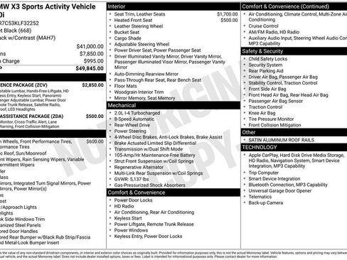 Used 2019 BMW X3 sDrive30i w/ Convenience Package image 36