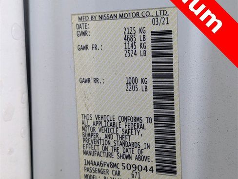 Used 2021 Nissan Maxima Platinum w/ Sport Mat Group image 35