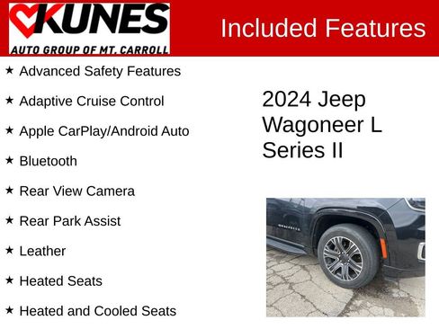 Used 2024 Jeep Wagoneer L Series II w/ Flexible Seating Group AWD/4WD image 3