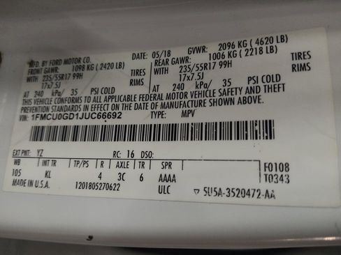 Used 2018 Ford Escape SE FWD image 33