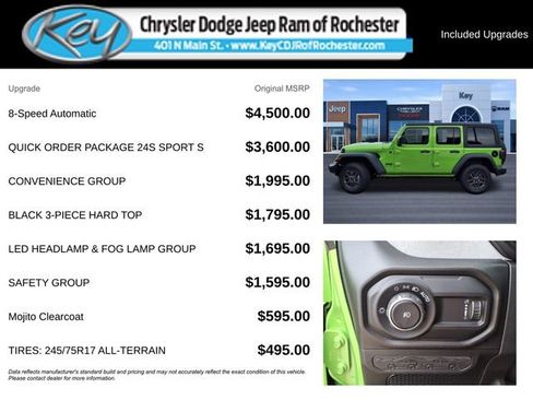 New 2025 Jeep Wrangler Sport S AWD/4WD image 3