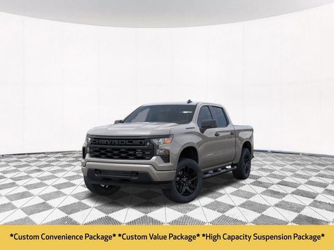 New 2026 Chevrolet Silverado 1500 Custom w/ Turbomax Blackout Package AWD/4WD image 2